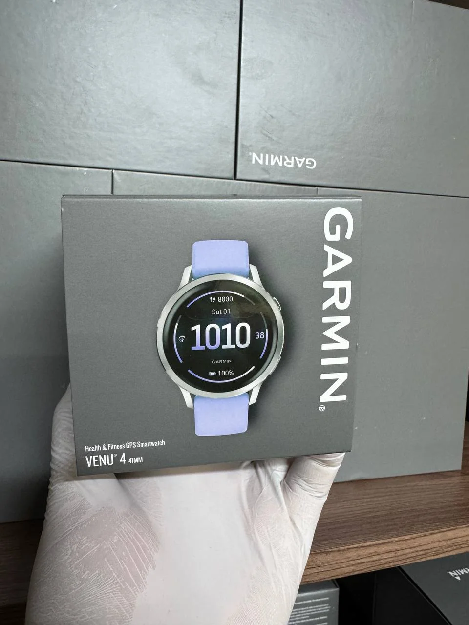 Garmin Venu 4 41 mm Silver With Periwinkle - изображение 1