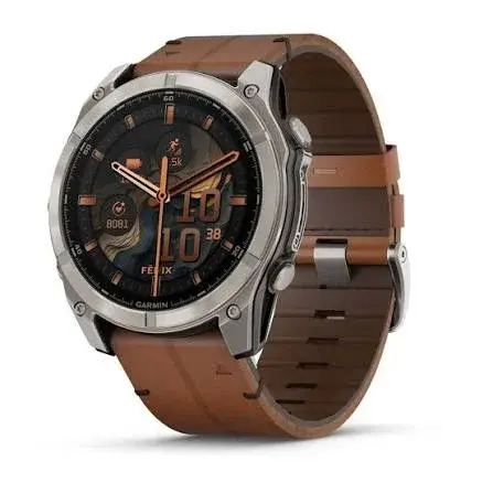 Garmin Fenix 8 Pro 51 MM Amoled Chestnut Leather