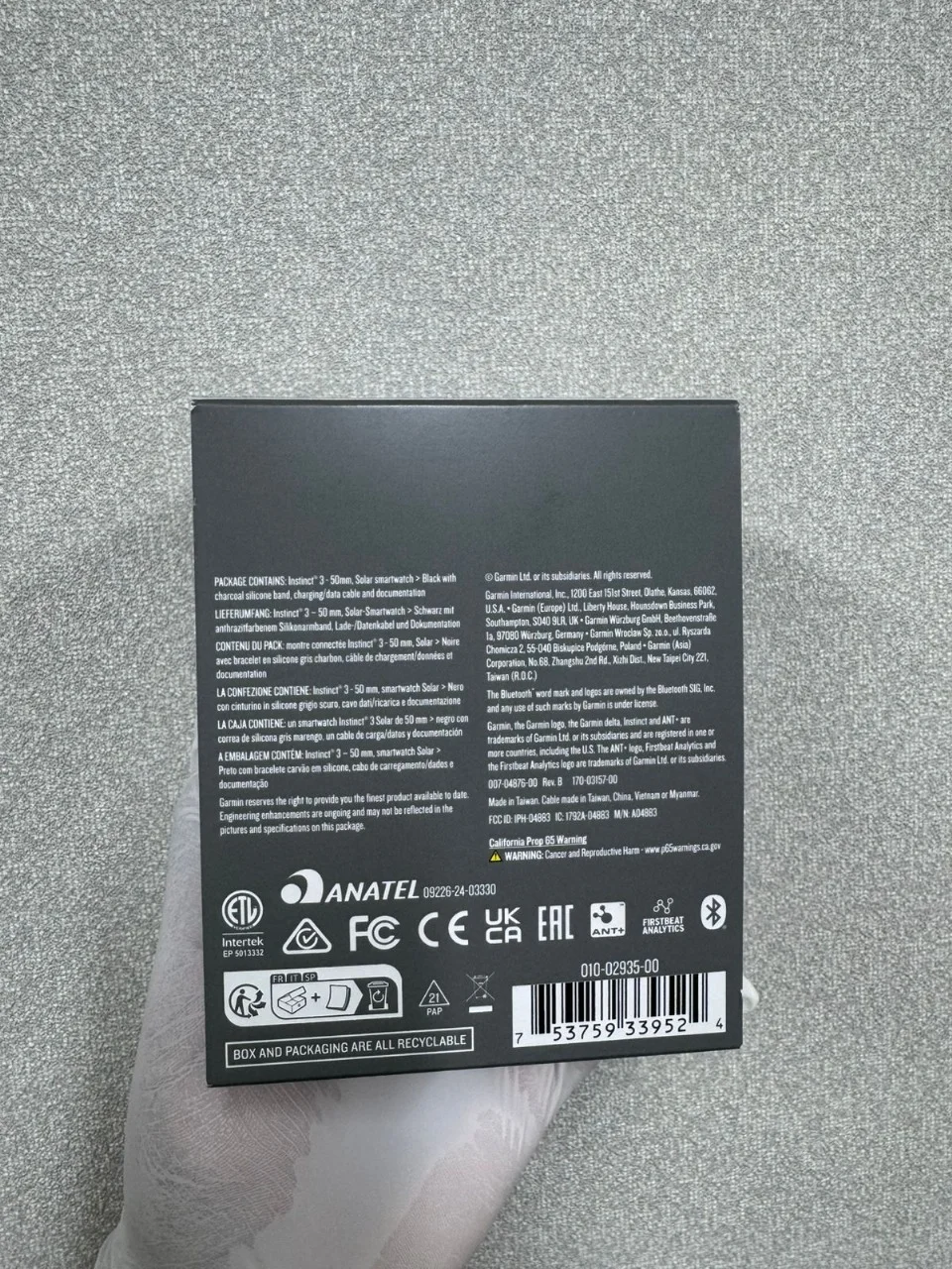 Garmin Instinct 3 50 Mm Solar Black - миниатюра 2