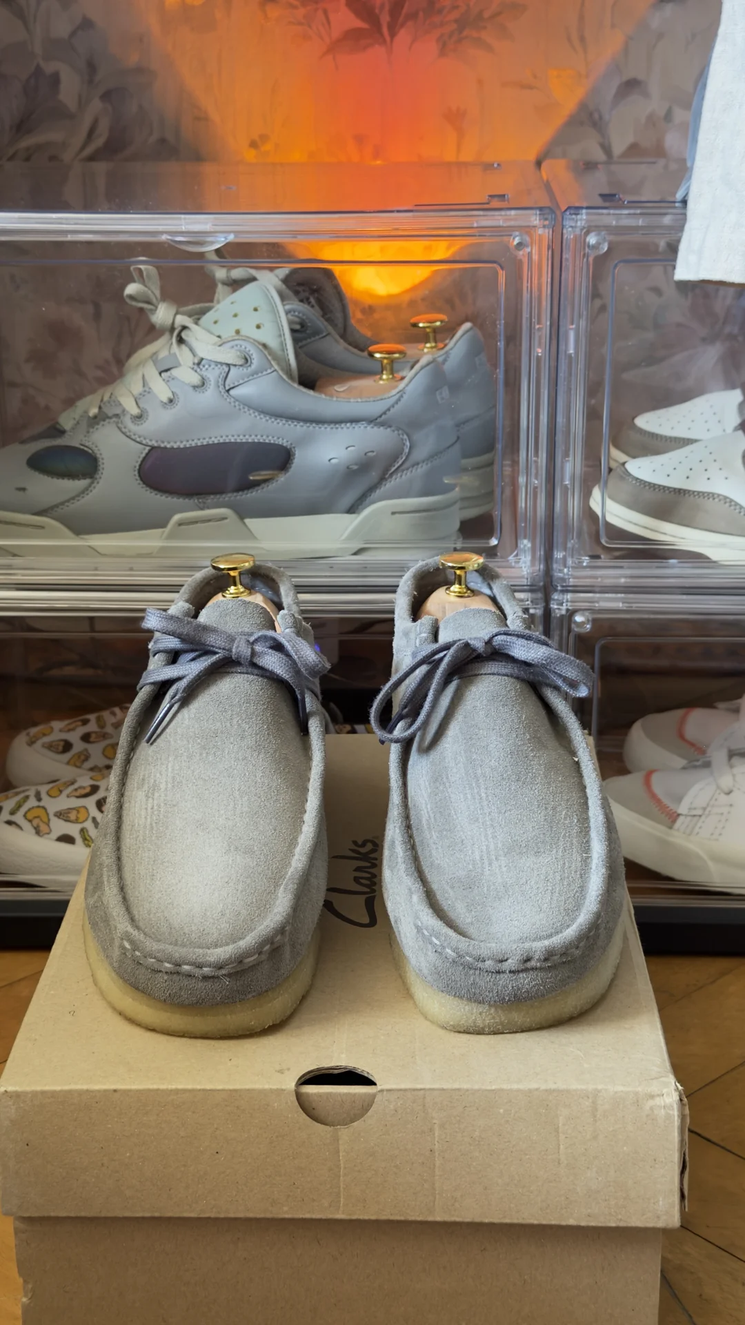Clarks Originals Wallabee серые замшевые 44.5 - миниатюра 5