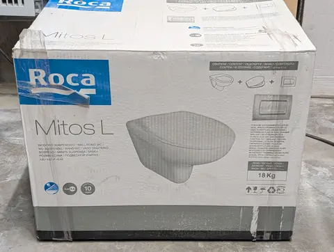 Подвесной унитаз Roca Mitos L стульчак и кнопка