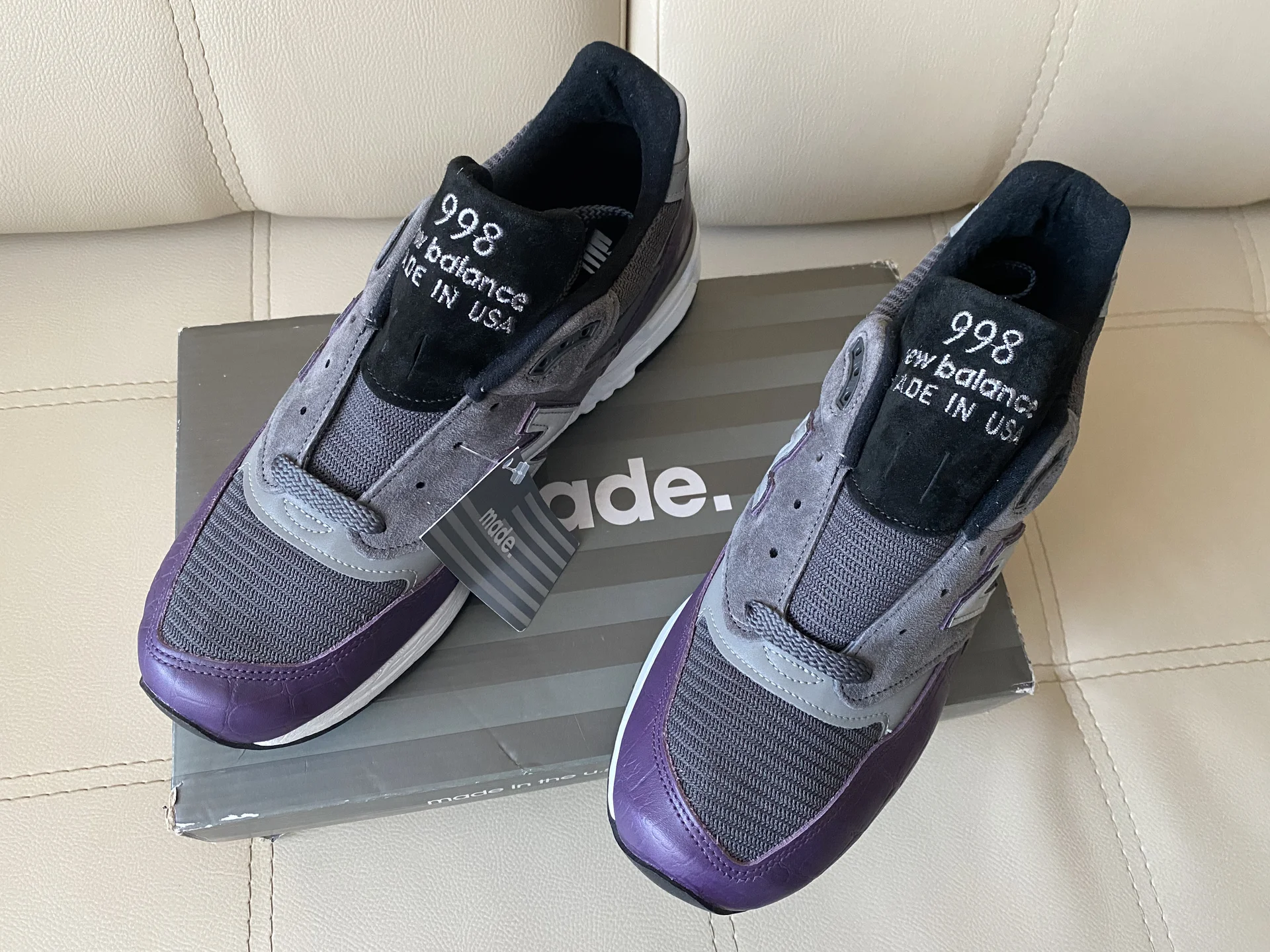 new balance 998 AWH Purple Croc - миниатюра 3
