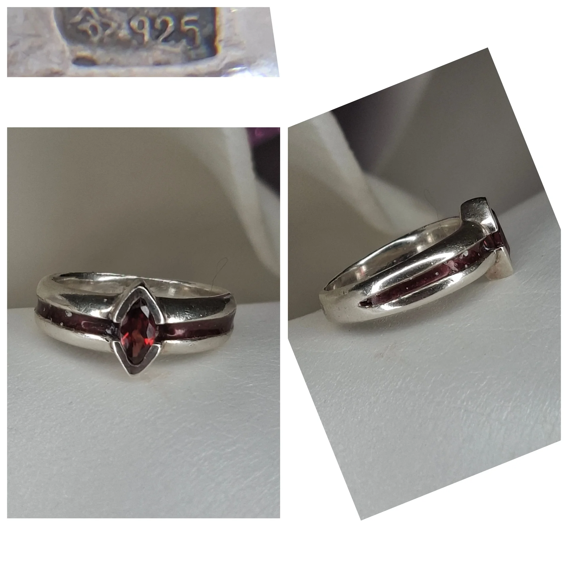 Серебряное кольцо
гранат
☆925 - изображение 1