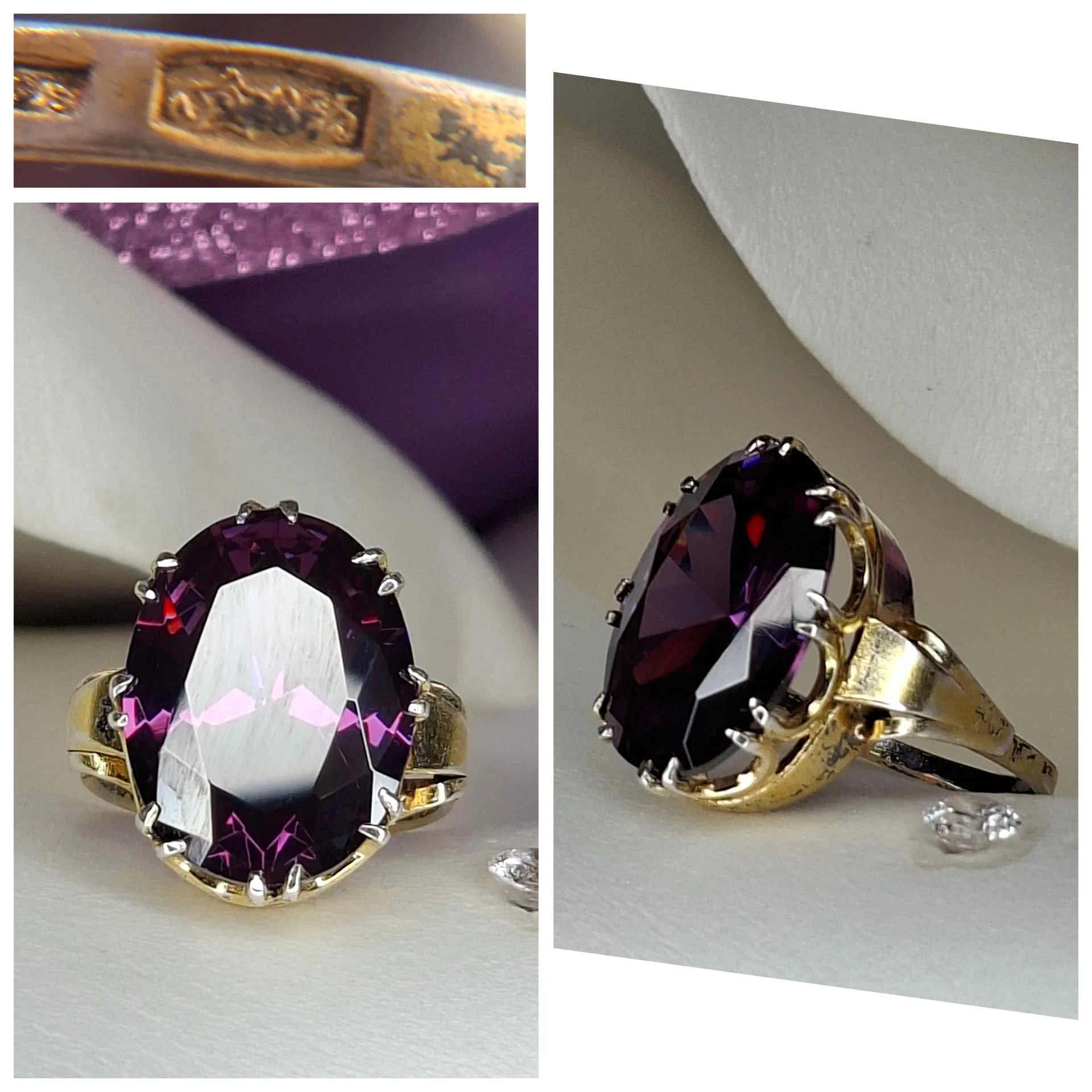 Серебряное кольцо
аметист
☆875 проба - изображение 1