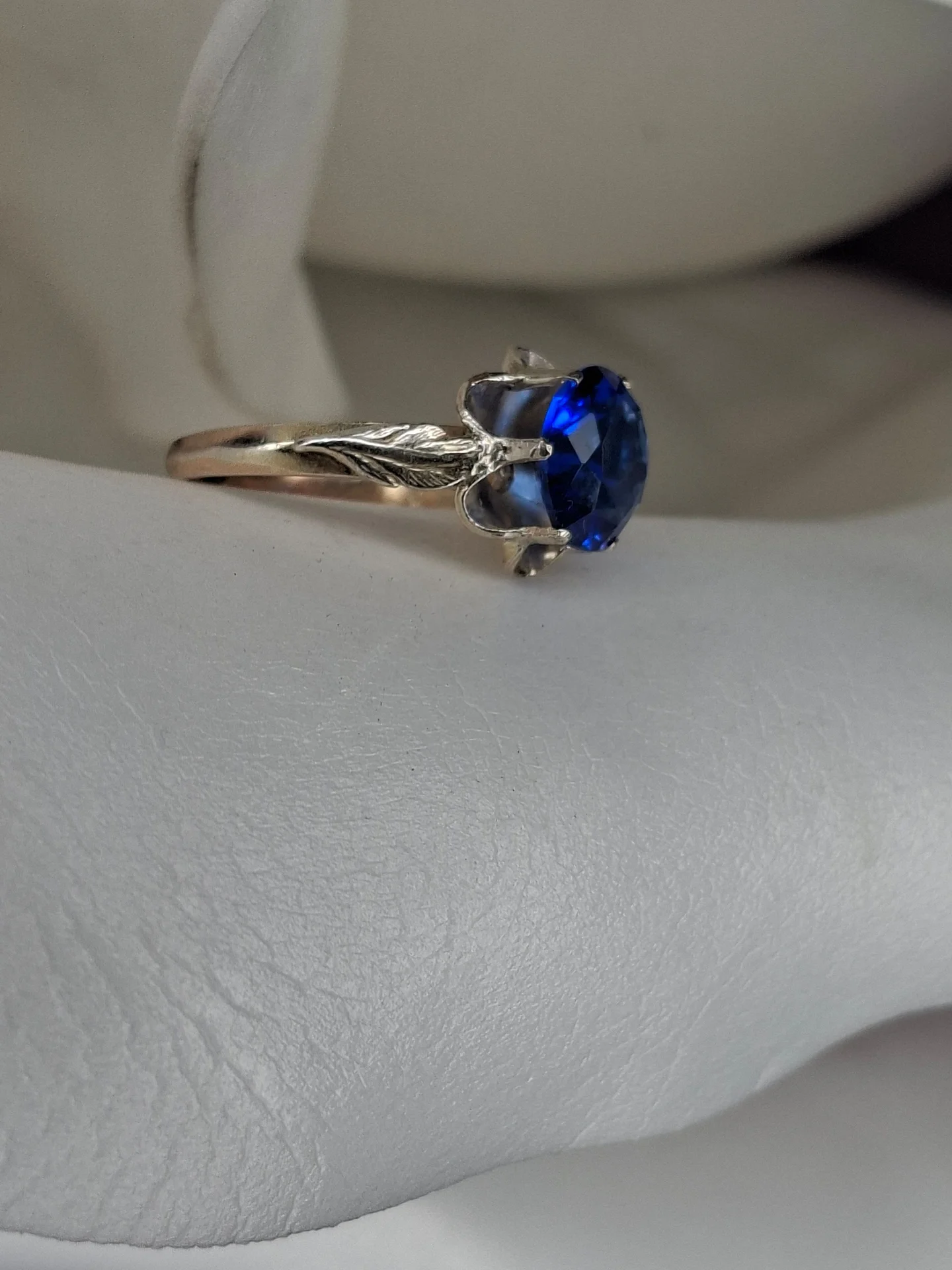 Серебряное кольцо
синий корунд
☆875 проба ссср - миниатюра 3