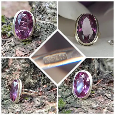 Серебряное кольцо
александрит
☆875 проба ссср
