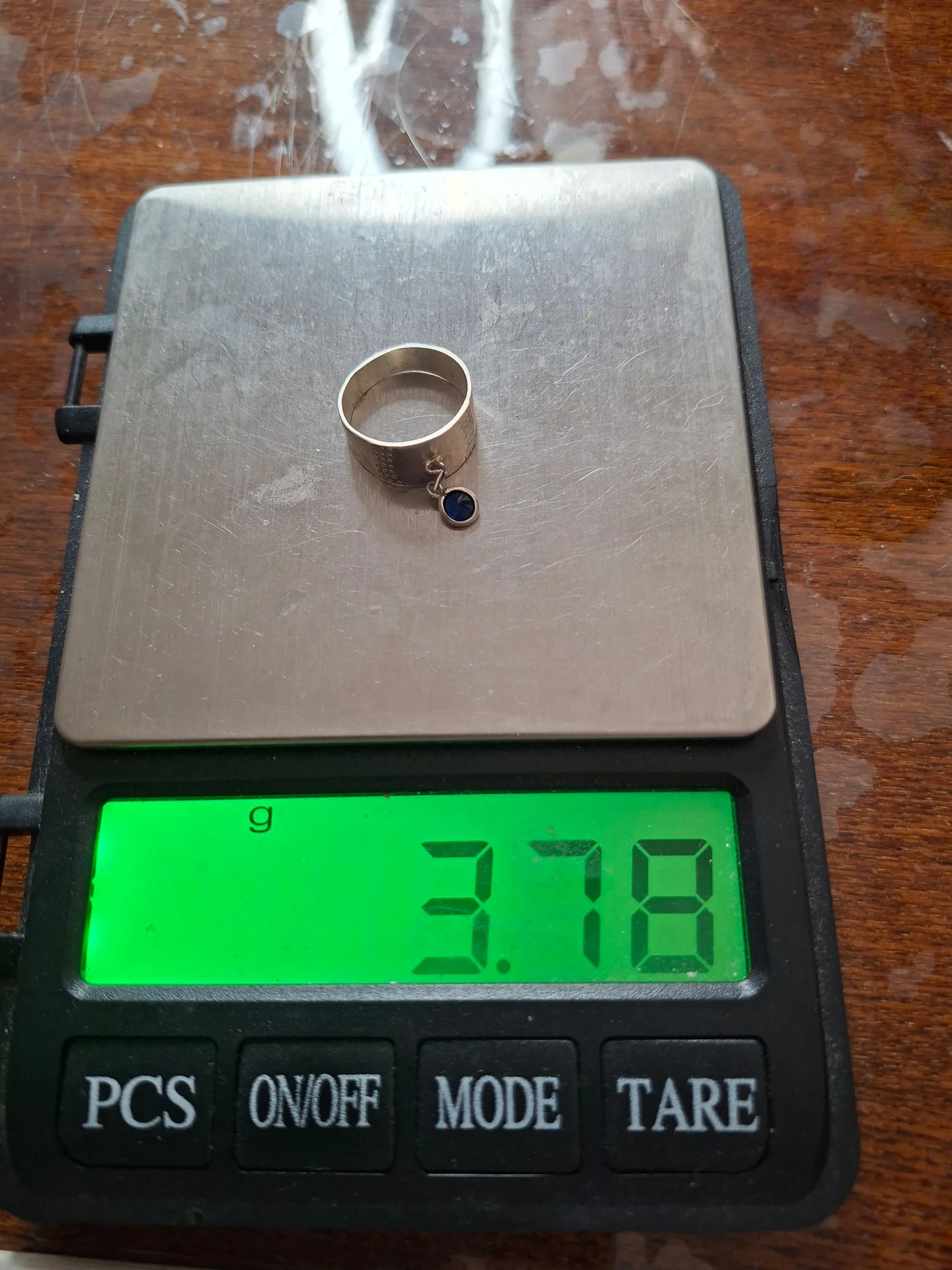Серебряное кольцо
синт.сапфир
☆875 проба ссср - миниатюра 4