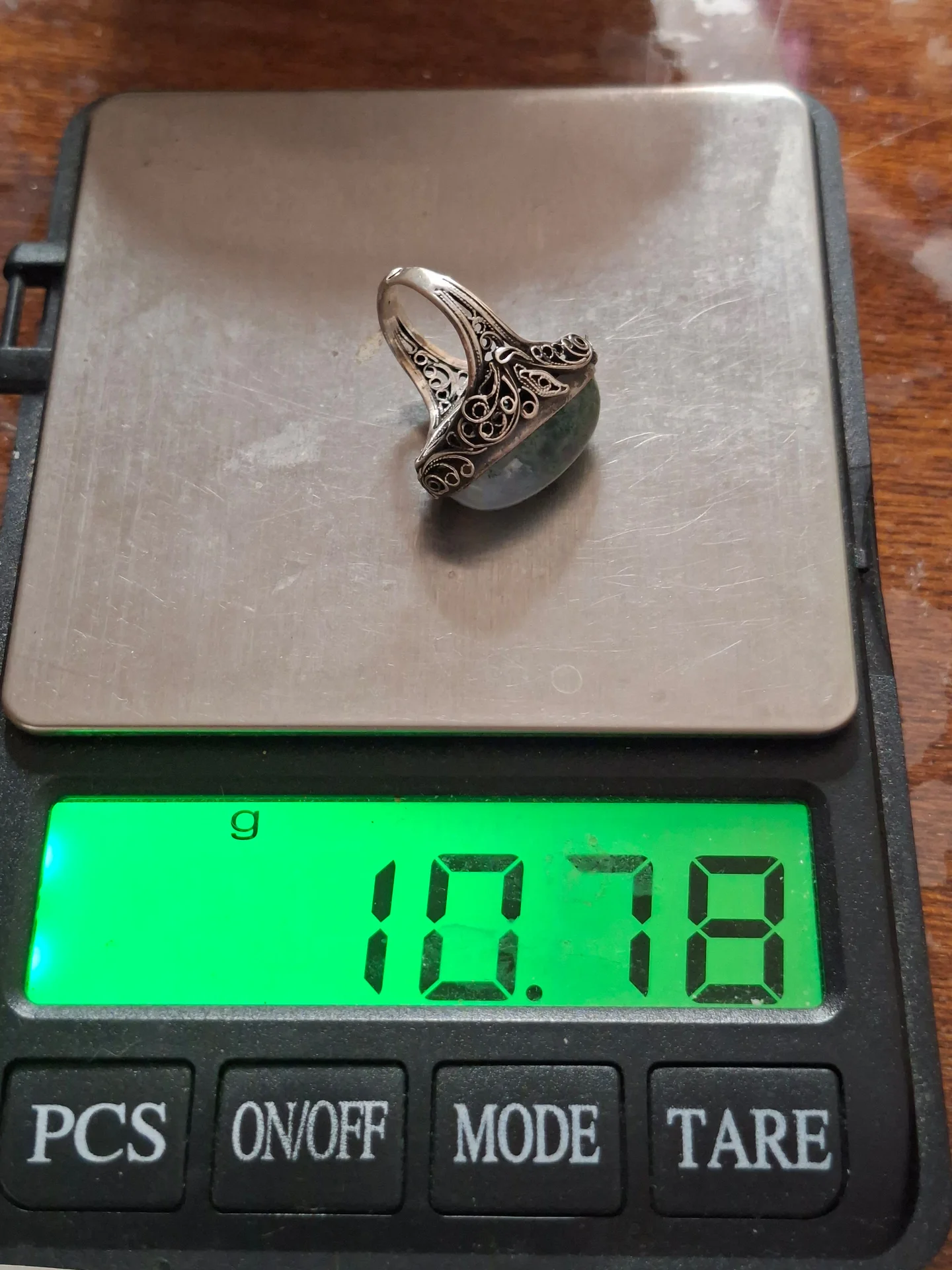 Серебряное кольцо
голубой агат
скань 925 проба - миниатюра 5