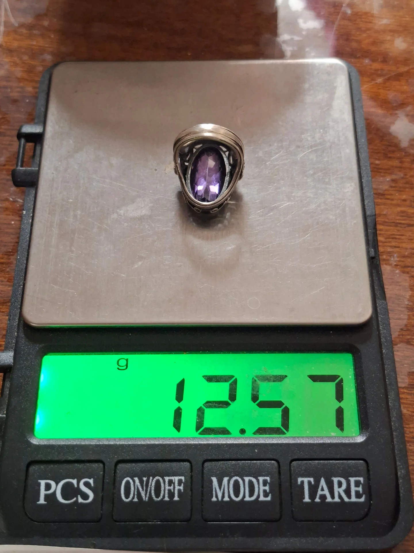 Серебряное  кольцо
вставка аметист
 925 проба - миниатюра 6