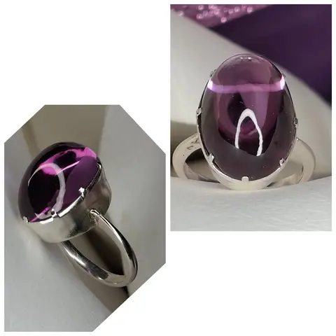Серебряное кольцо
синт.александрит
925 проба