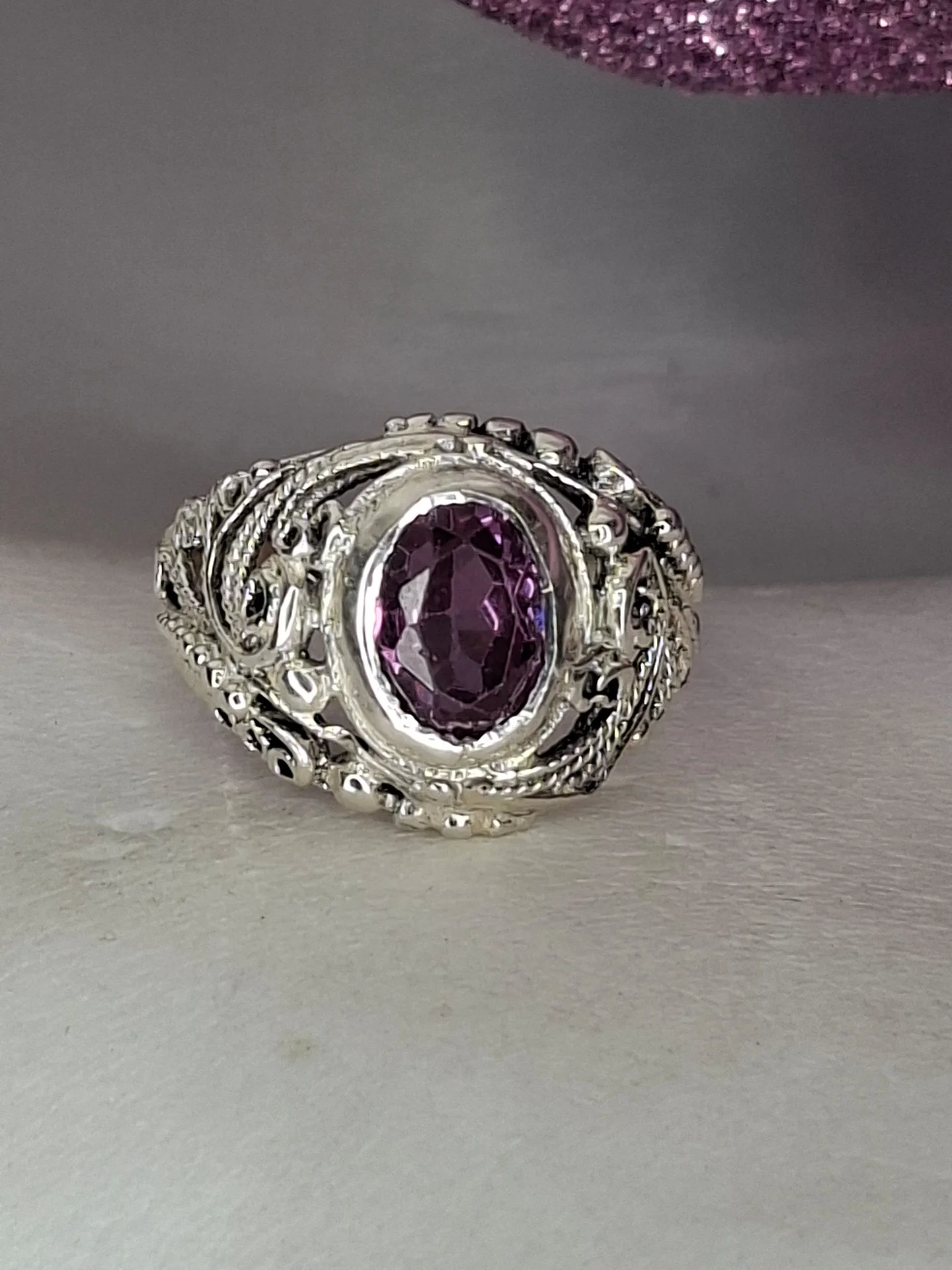 Серебряное кольцо,александрит 👑925 - миниатюра 2