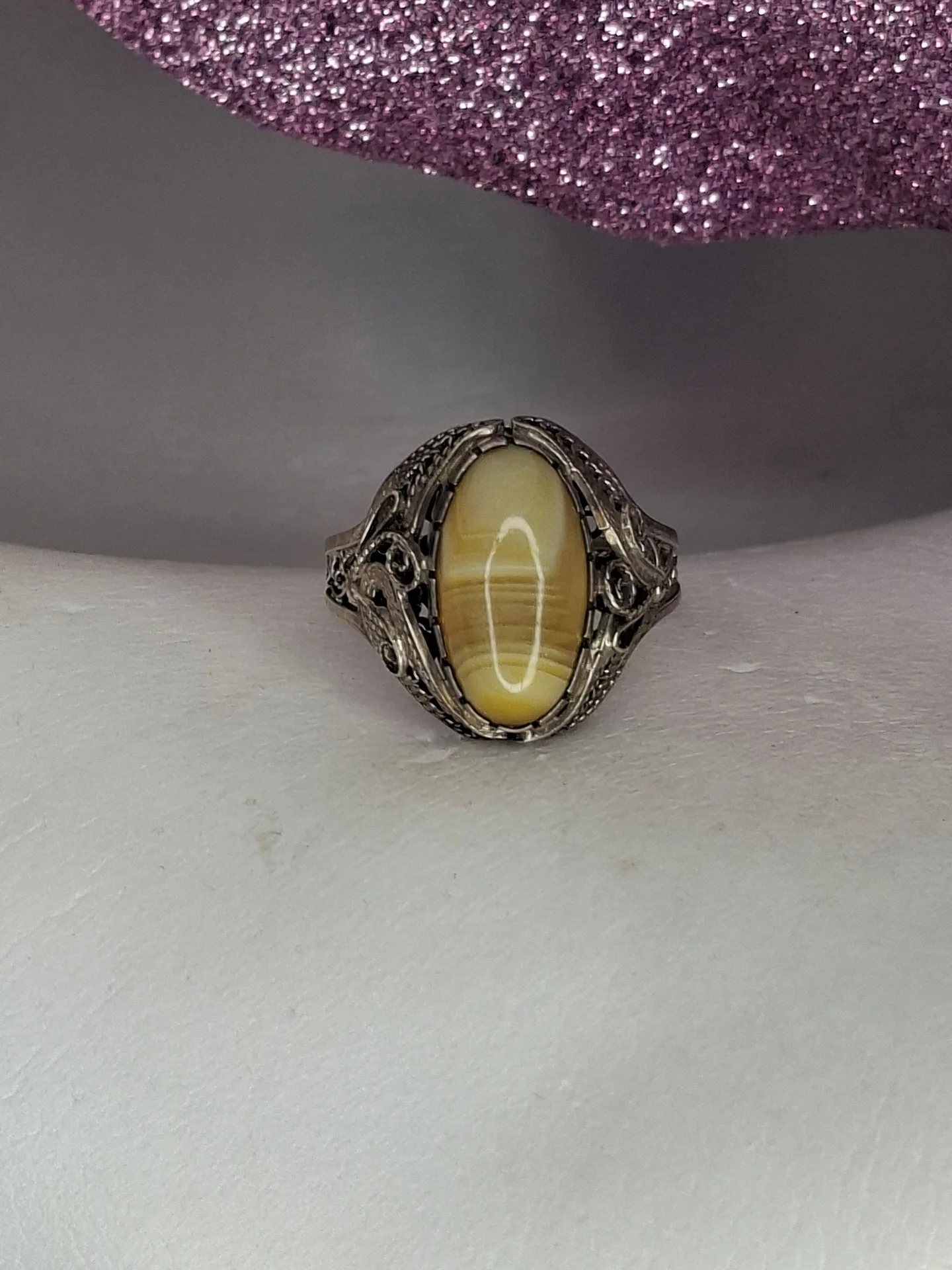 Серебряное кольцо
Агат
филигрань 925 проба - миниатюра 2