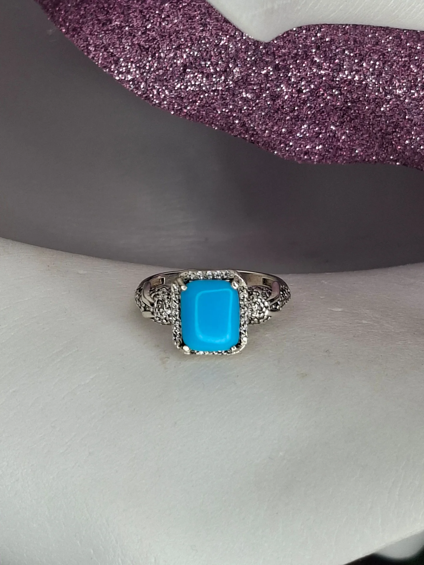 Серебряное кольцо
вставка бирюза+фианиты
👑925 - миниатюра 2