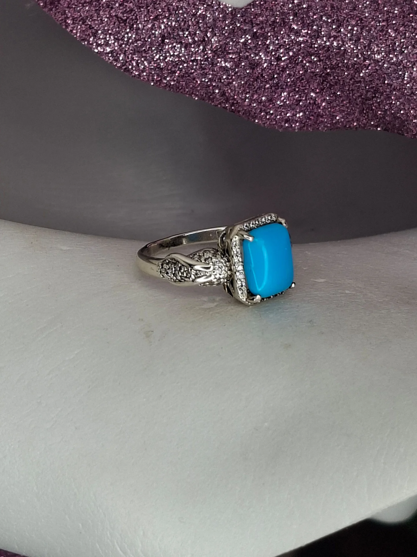 Серебряное кольцо
вставка бирюза+фианиты
👑925 - миниатюра 3