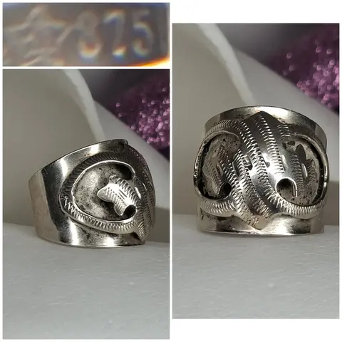 Кольцо серебро 
Чалма резная
☆875 проба