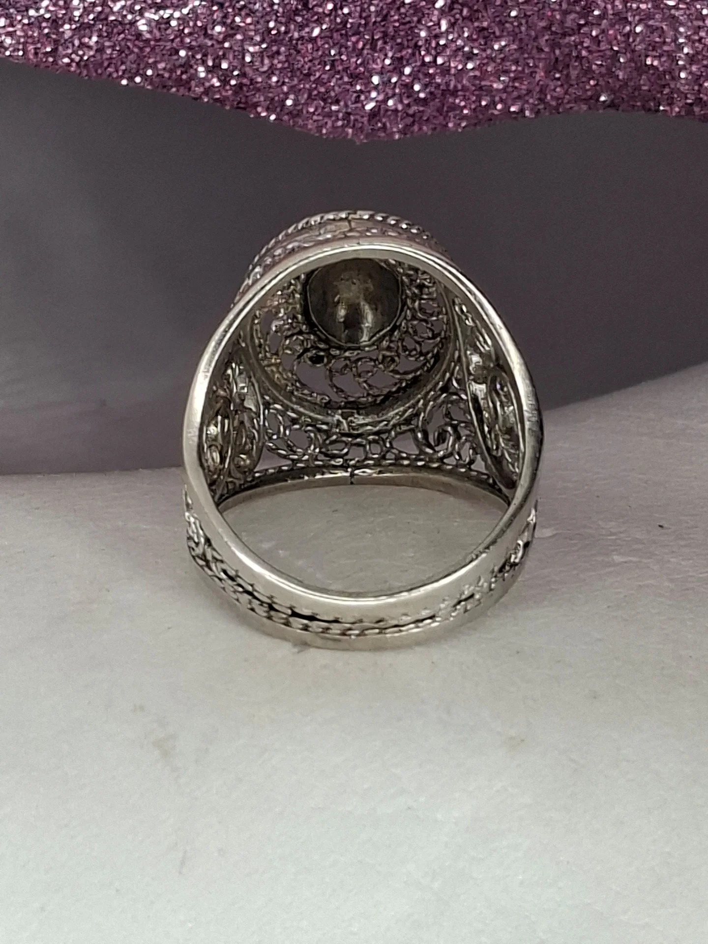 Серебряное кольцо
Ажурная чалма
филигрань 925 про - миниатюра 4