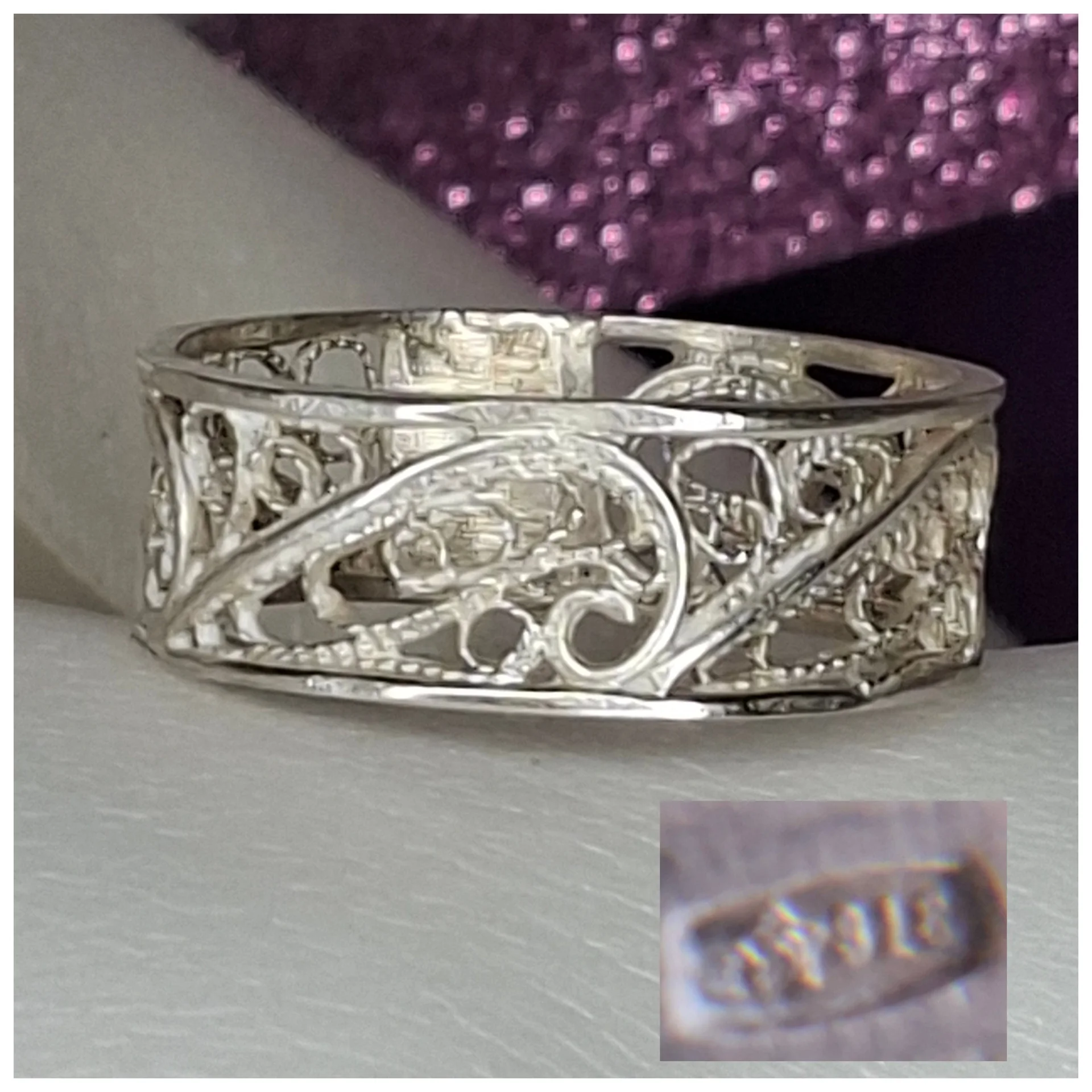 Серебряное кольцо
Ажурное
☆916
проба ссср - изображение 1