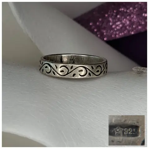 Серебряное кольцо с чернением ☆925