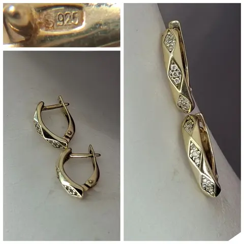Серьги серебро,925 проба