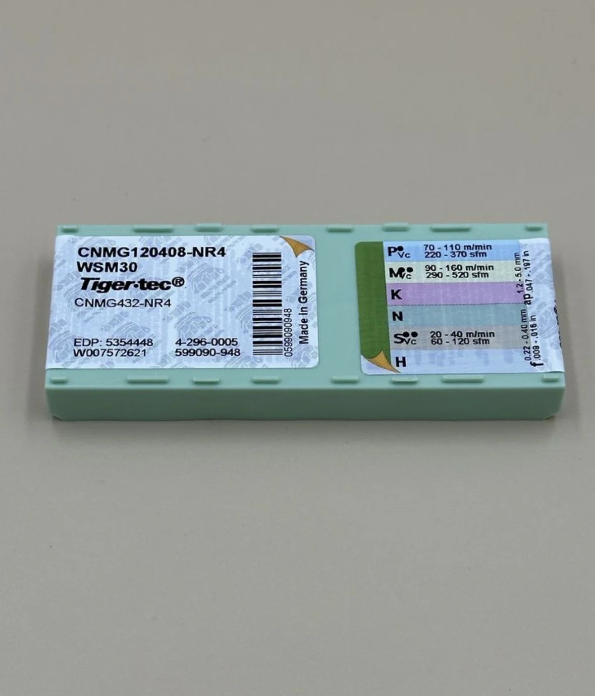 Пластина твердосплавная cnmg120408-NR4 WSM30 - миниатюра 10