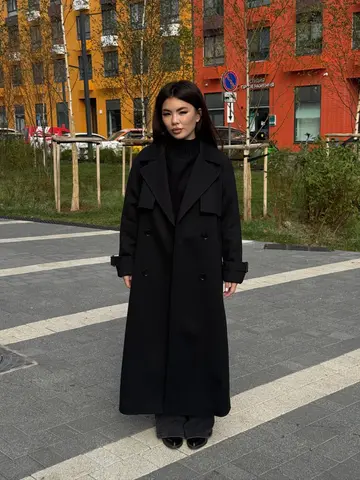 Пальто шерстяное женское