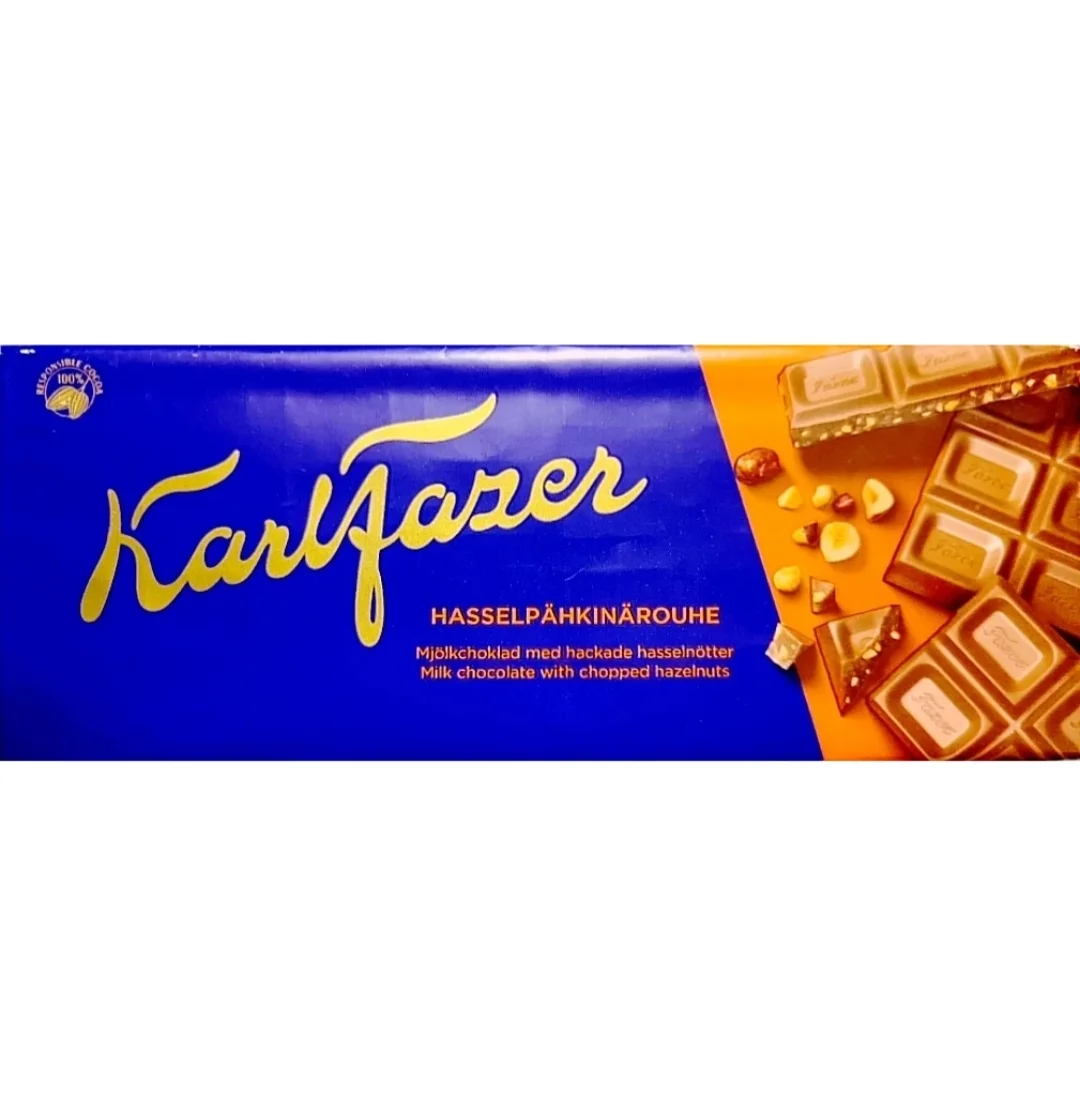 Fazer Фазер шоколад с ломаным фундуком орехом - изображение 1