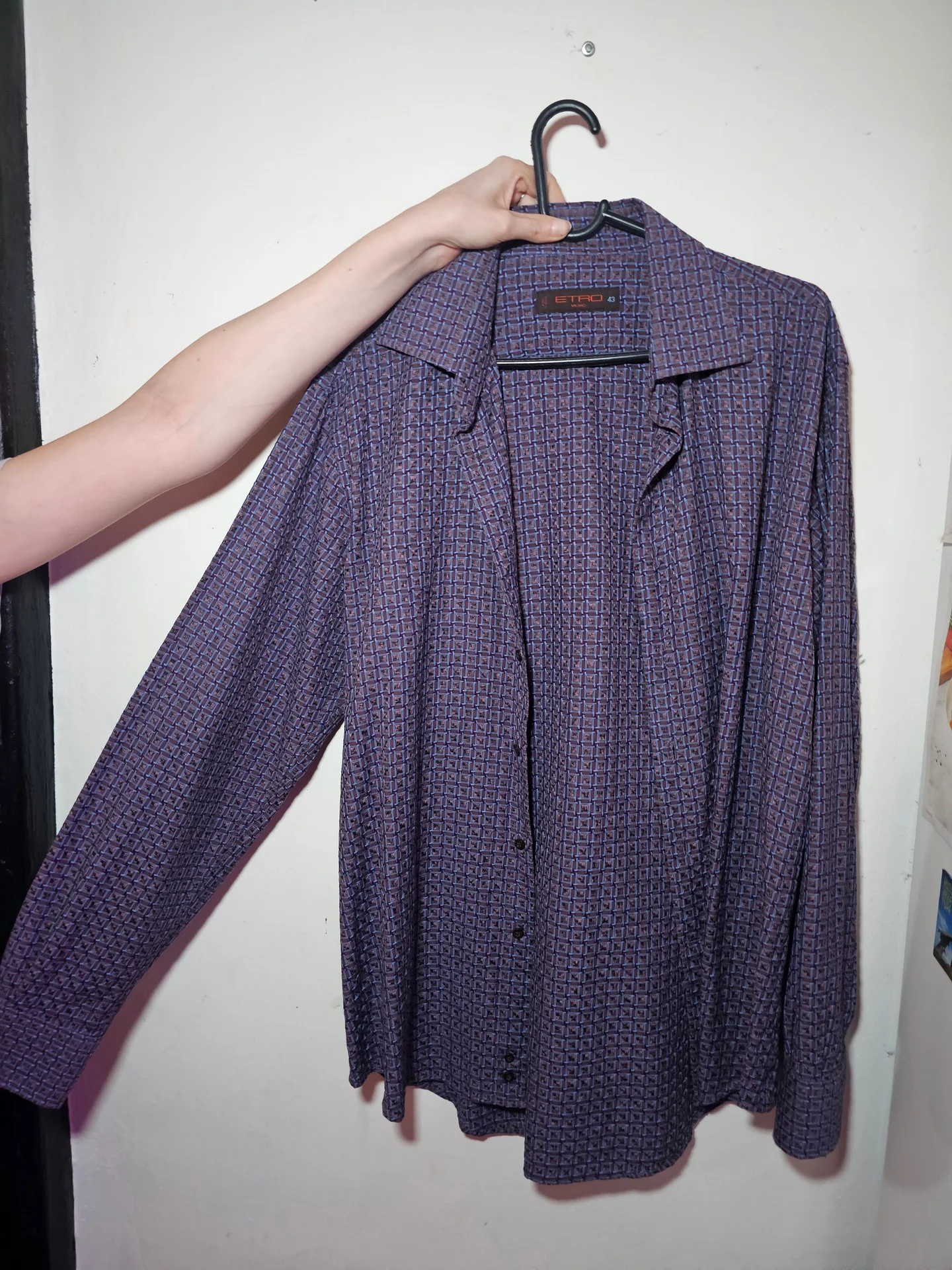 Рубашка Etro Milano оригинал, Италия, р. 43 (XL) - миниатюра 4