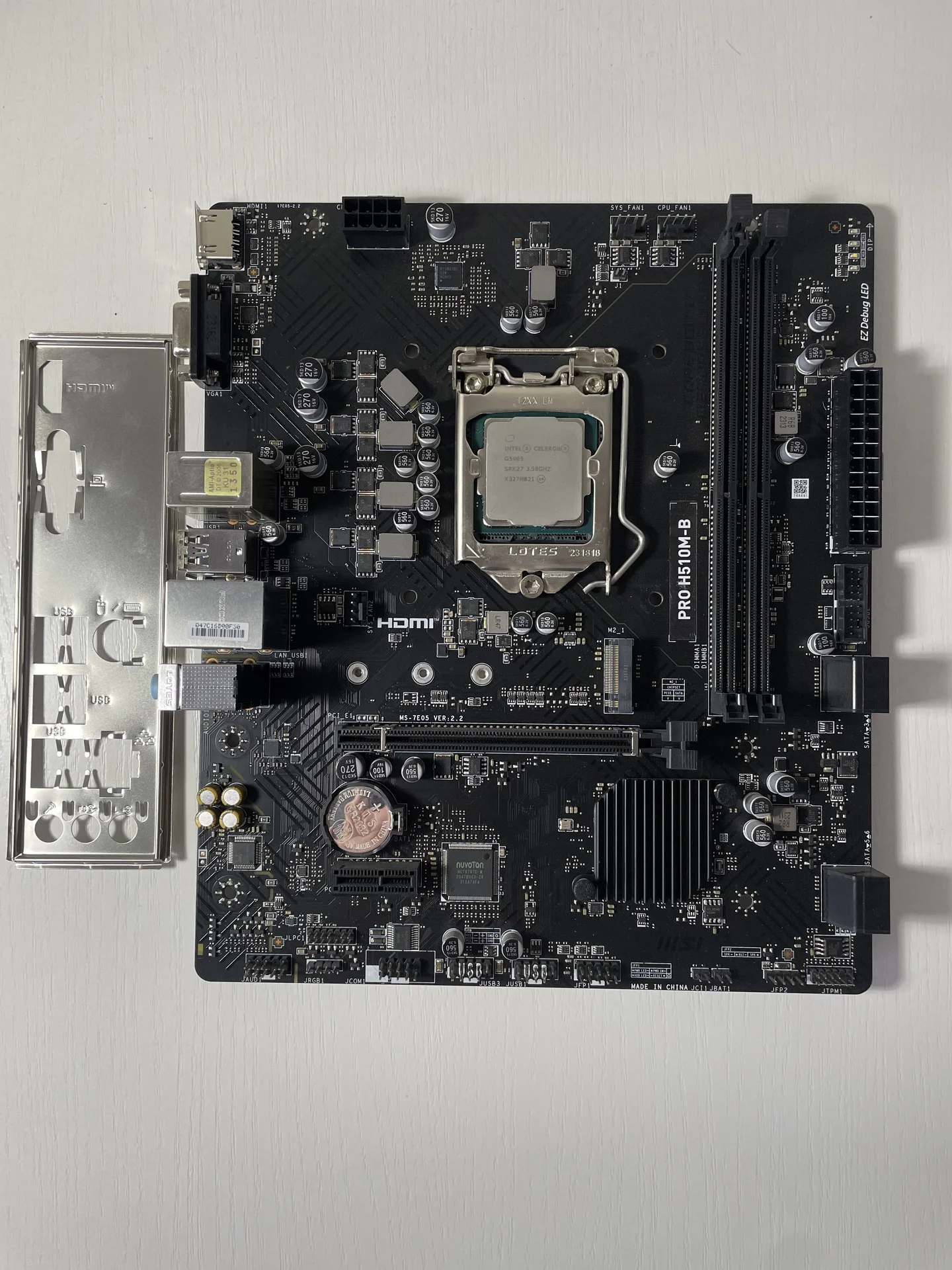 Материнская плата MSI PRO H510M-B и G5905 - миниатюра 4