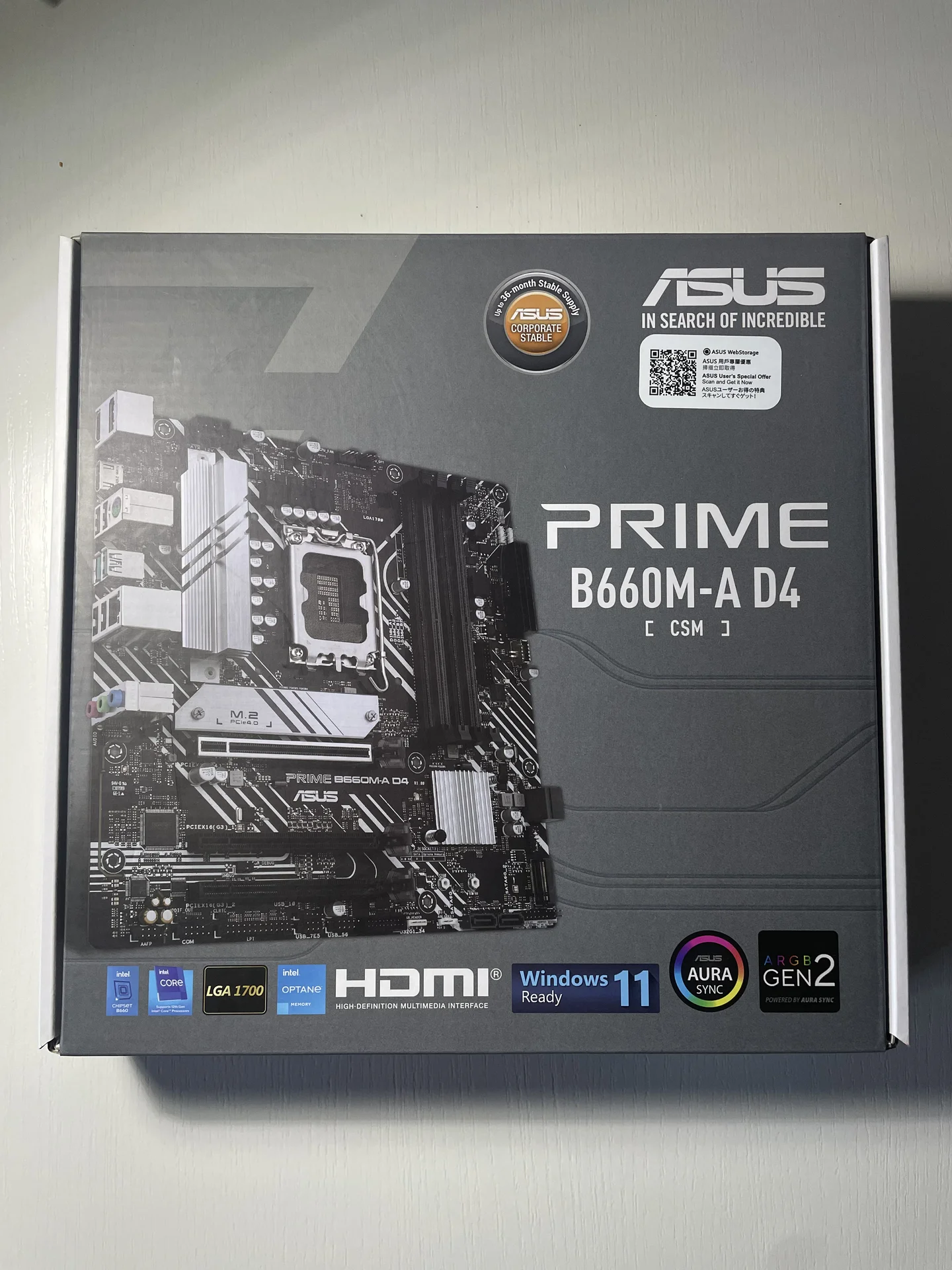 Материнская плата asus prime B660M-A D4 (CSM) - миниатюра 4