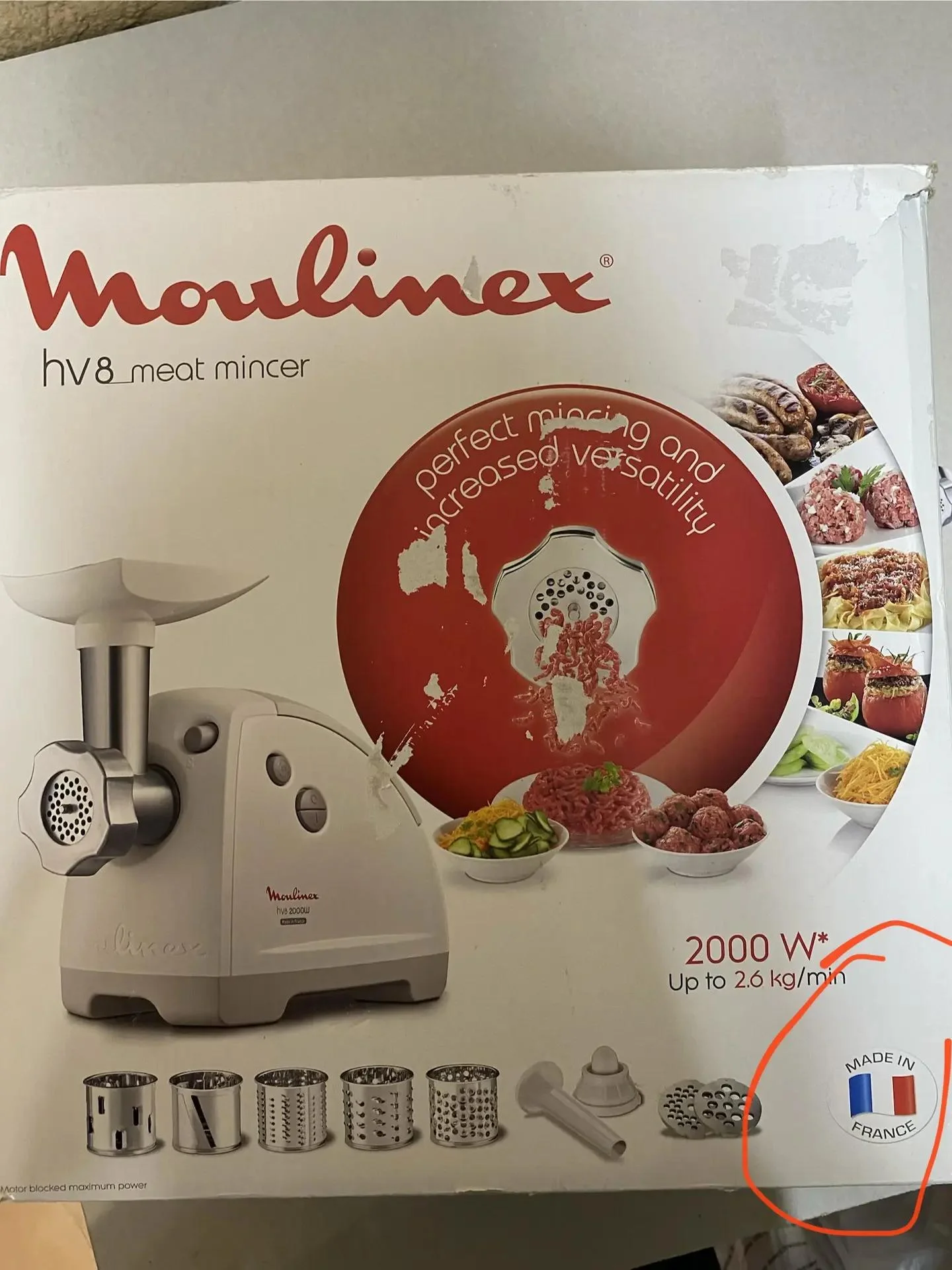 Электромясорубка Moulinex HV8 - миниатюра 3
