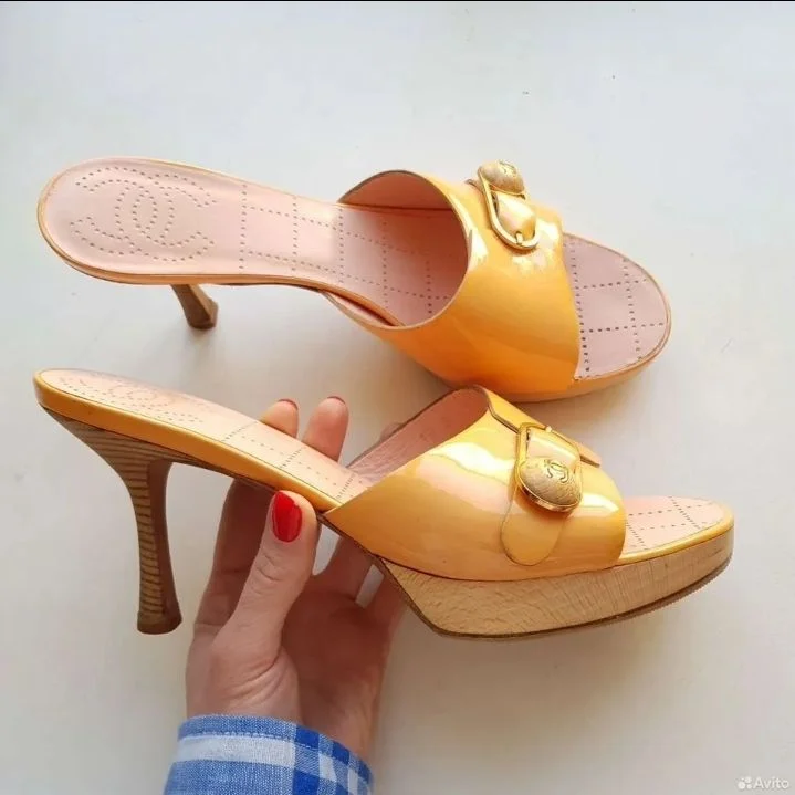 Мюли босоножки Chanel оригинал 39-40 - миниатюра 3