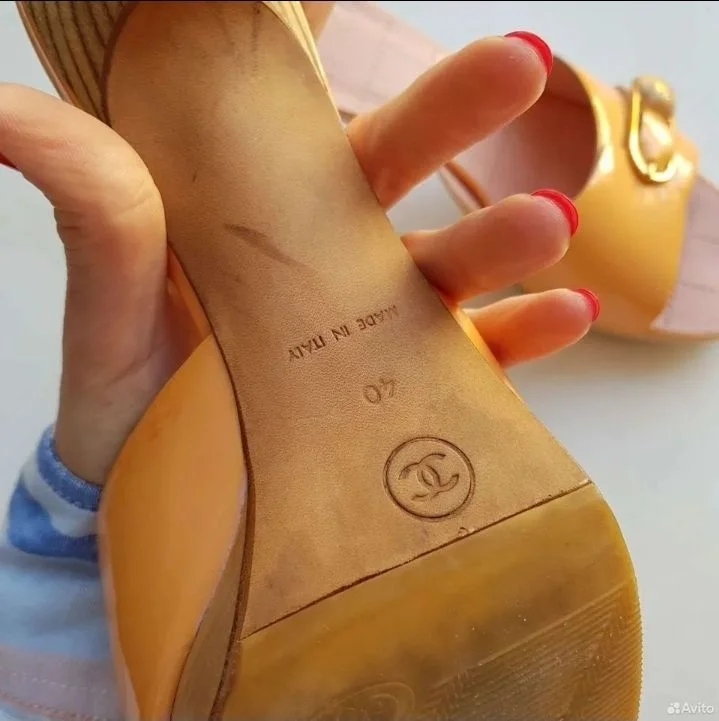 Мюли босоножки Chanel оригинал 39-40 - миниатюра 4