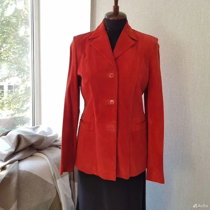 Замшевый пиджак Liz Claiborne S - изображение 1