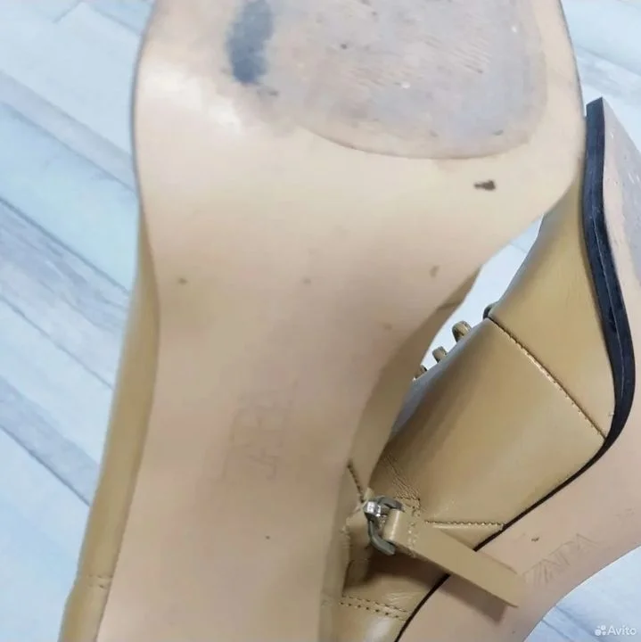 Сапожки со шнаровкой Zara 36-3.5 кожа - миниатюра 3