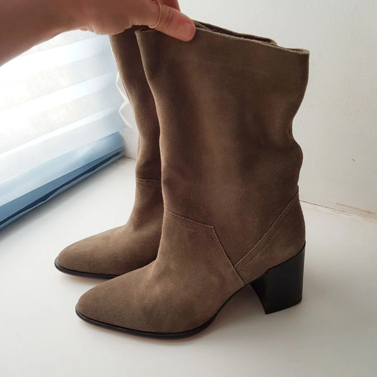 Сапожки казаки замша Zara 36 - миниатюра 2