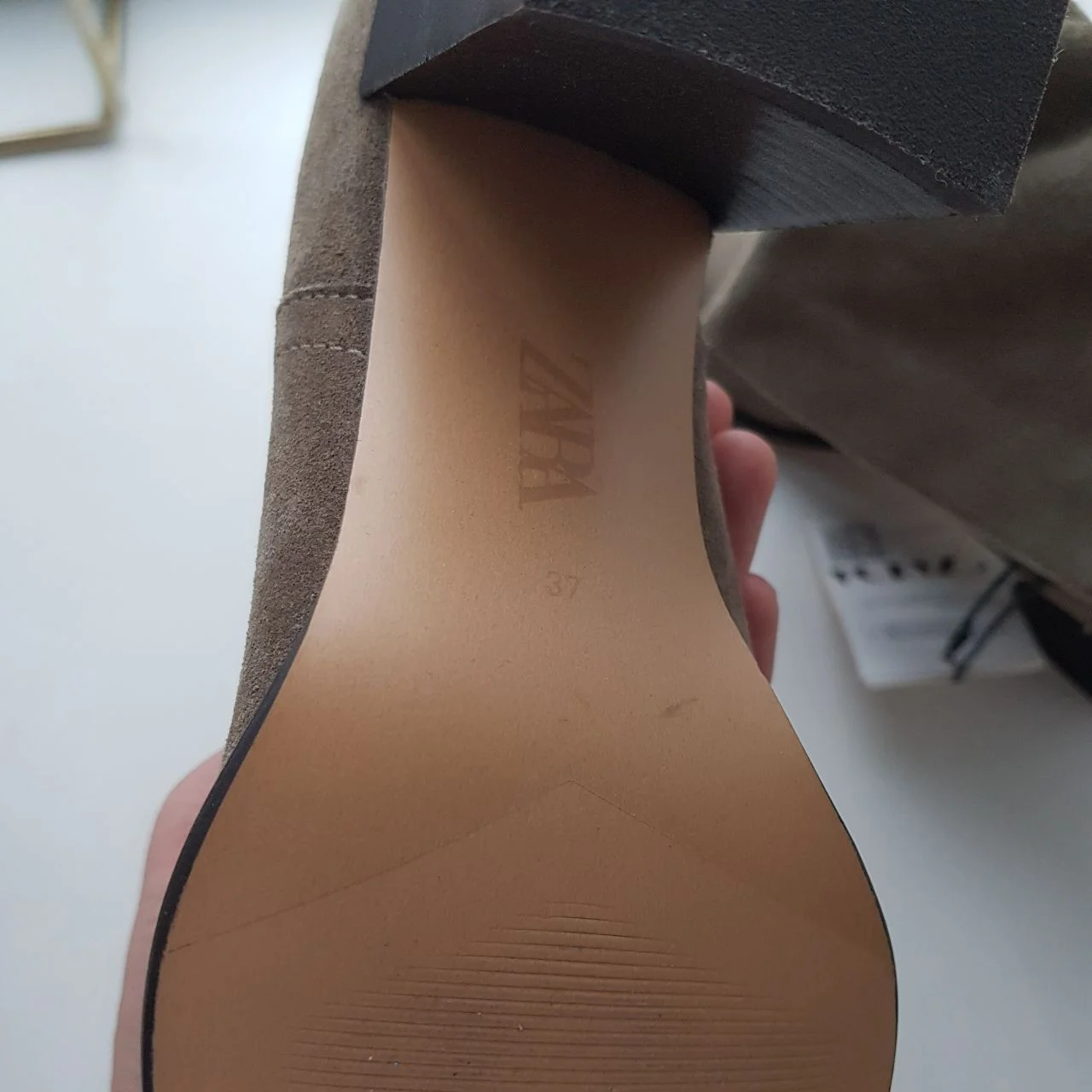 Сапожки казаки замша Zara 36 - миниатюра 3