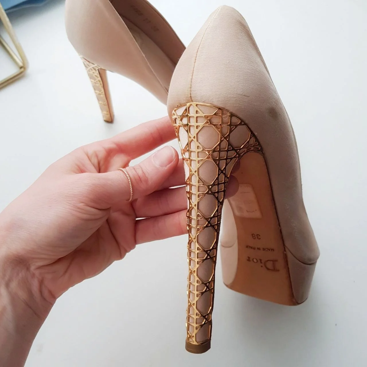 Шёлковые туфли Christian dior 36.5-37 - миниатюра 2