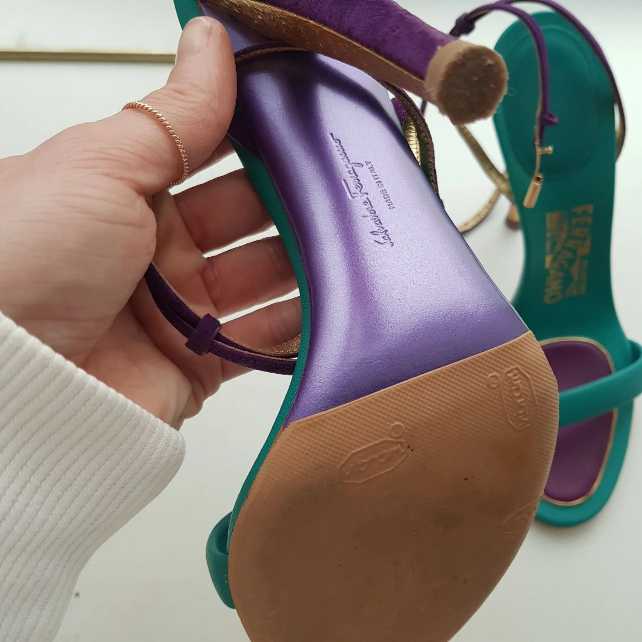 Босоножки Salvatore ferragamo 38 - миниатюра 3