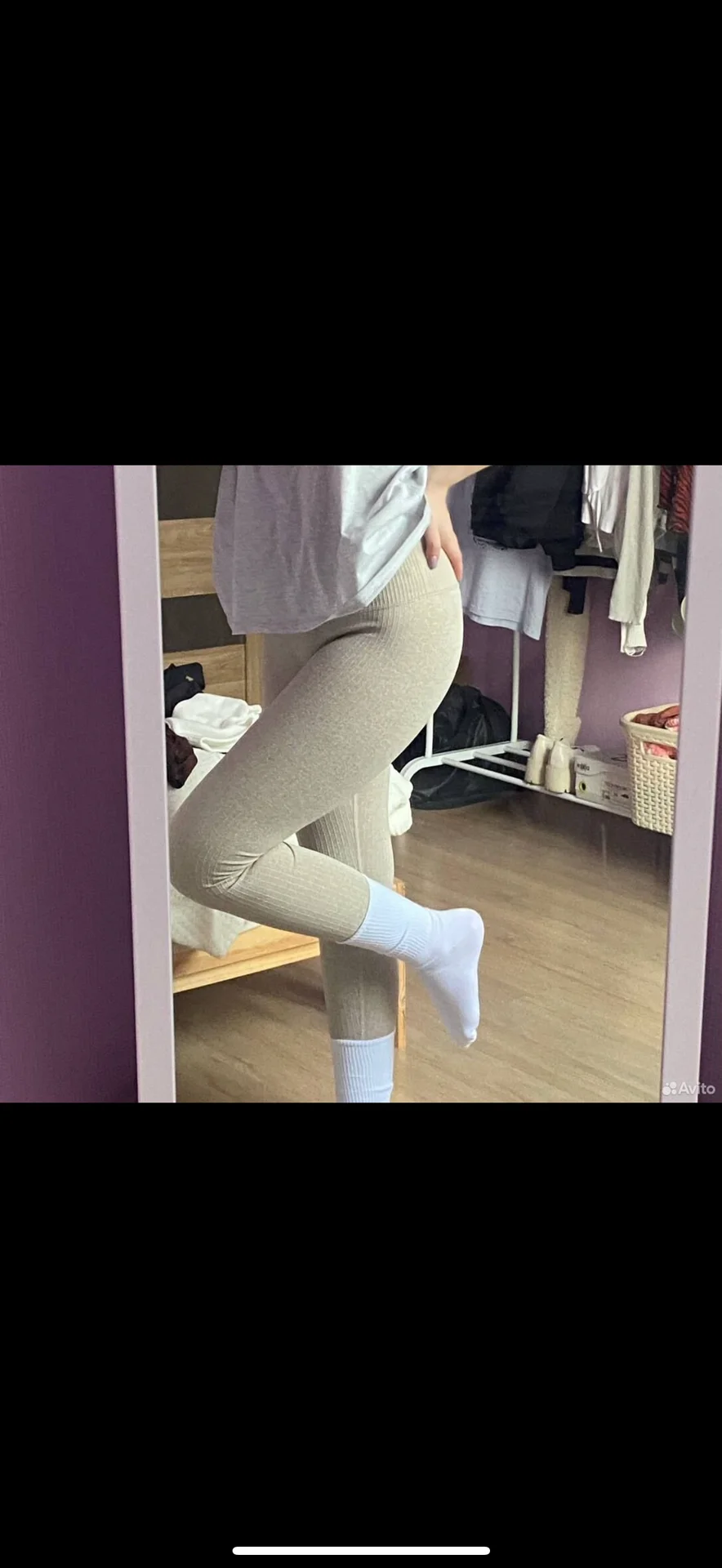 Спортивный костюм бежевый женский s - миниатюра 5