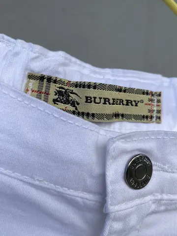 Burberry Брюки детские белые