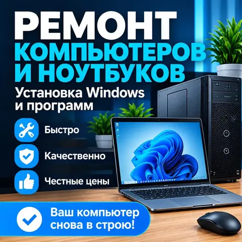 Ремонт компьютеров и ноутбуков с выездом на дом.