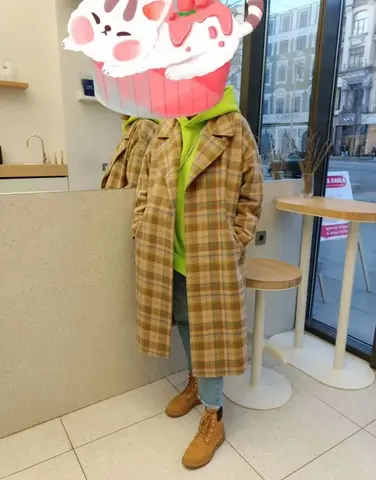 пальто с толстовкой