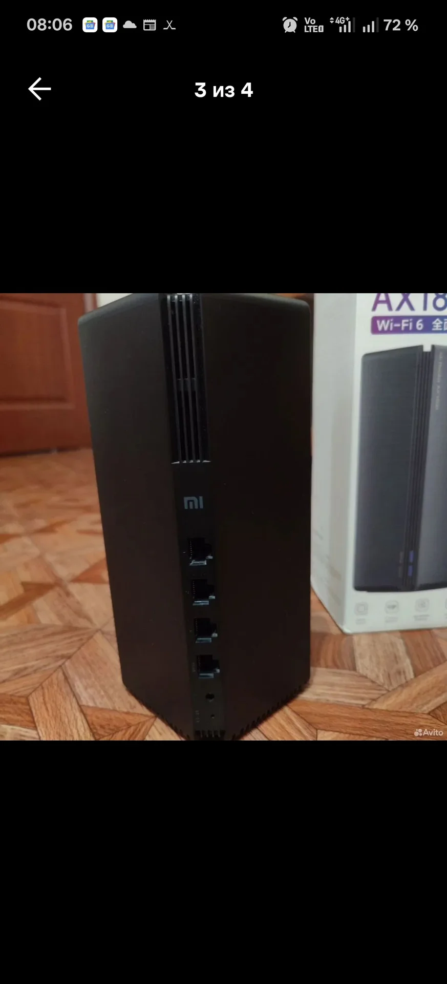 Wi-Fi Mesh роутер Xiaomi ax 1800(CN) - миниатюра 2
