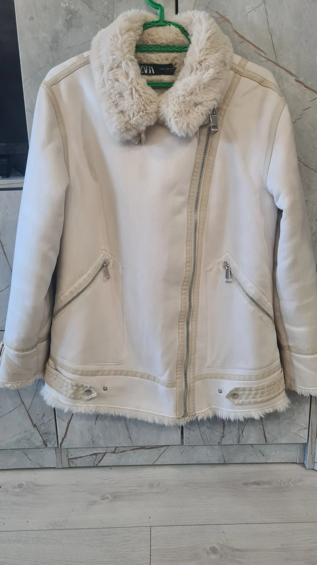Дубленка авиатор Zara - миниатюра 2