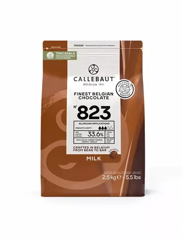 шоколад калебаут молочный 2,5 кг callebaut