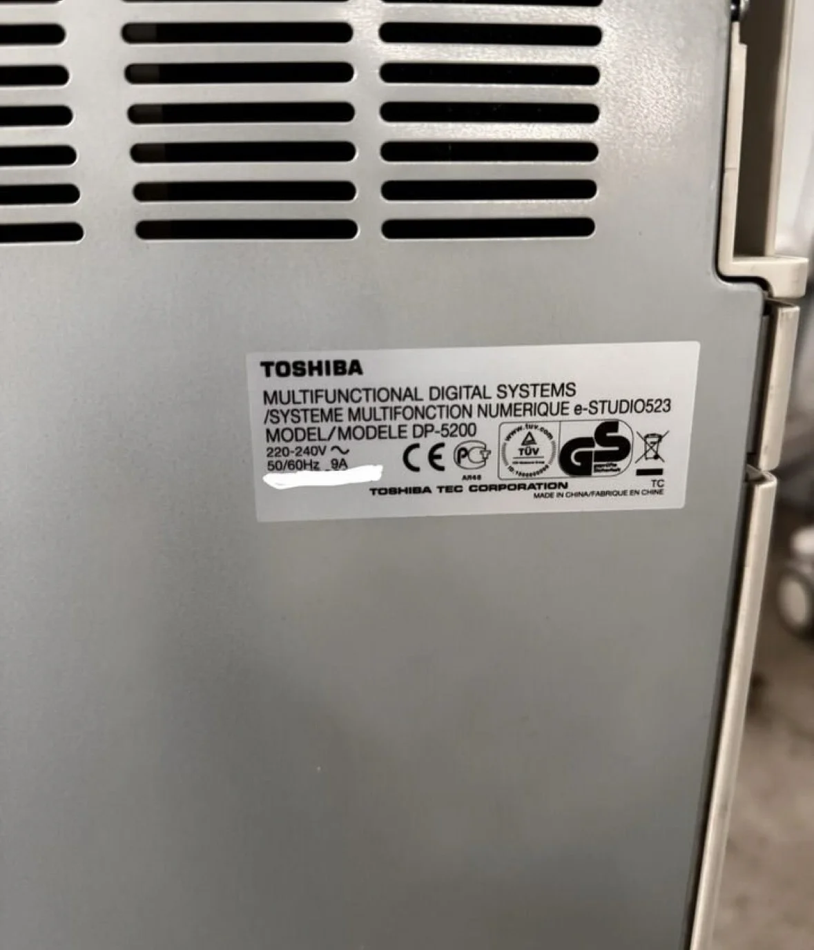 Мфу на запчасти Toshiba e-studio 523 (А3/А4) - миниатюра 6