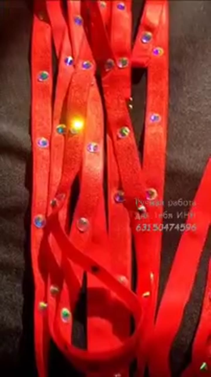 Повязки на ноги, Гартеры со стразами - видео 7