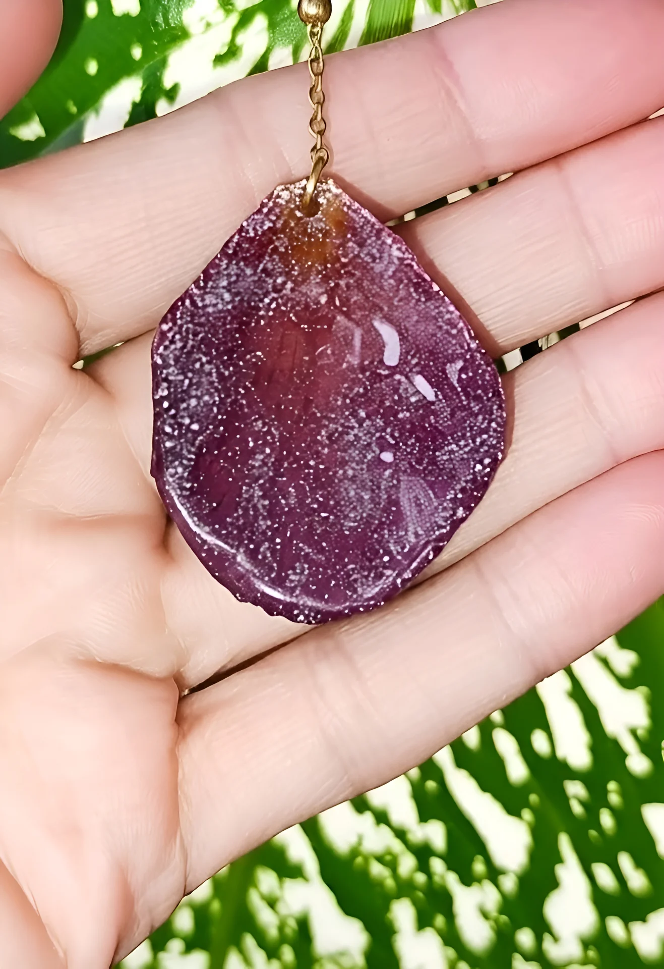 Серьги "Роза" из живых лепестков - миниатюра 2