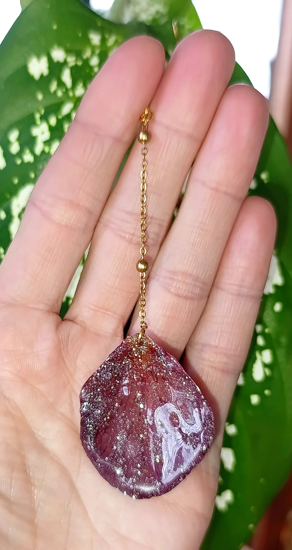 Серьги "Роза" из живых лепестков - миниатюра 10
