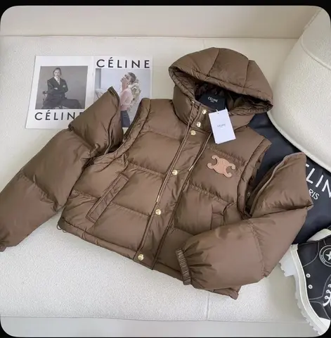 Пуховик и жилет 2 в 1 celine 42-44